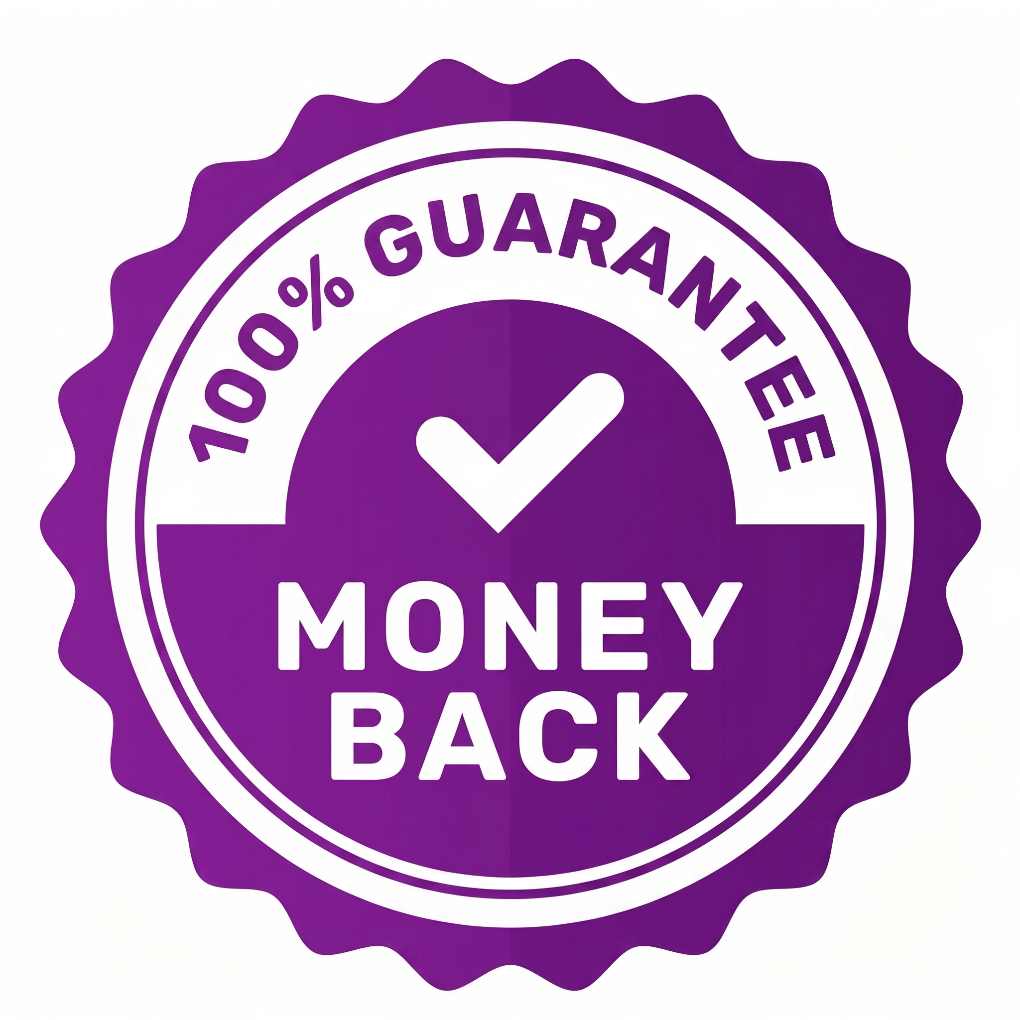 100% Money Back Guarantee